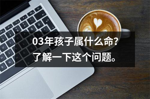 03年孩子属什么命？了解一下这个问题。