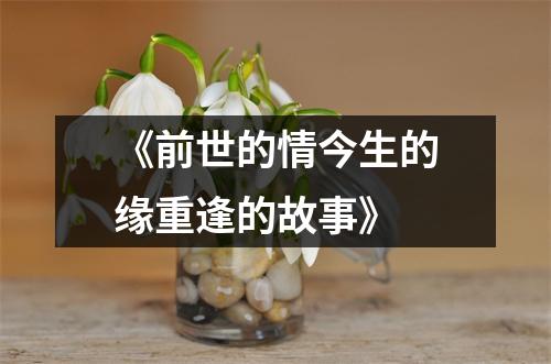《前世的情今生的缘重逢的故事》