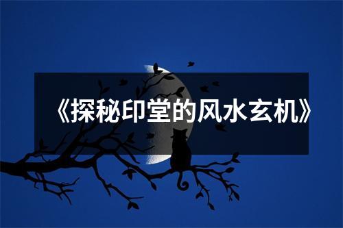 《探秘印堂的风水玄机》