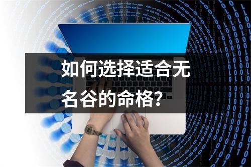 如何选择适合无名谷的命格？