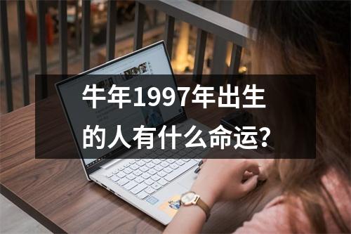 牛年1997年出生的人有什么命运？