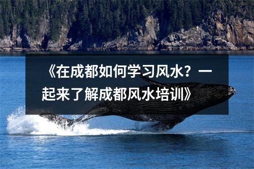《在成都如何学习风水？一起来了解成都风水培训》