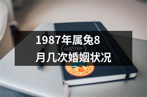 1987年属兔8月几次婚姻状况