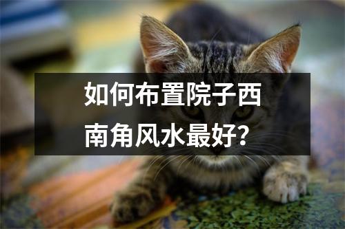 如何布置院子西南角风水最好？