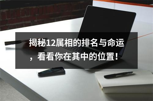 揭秘12属相的排名与命运，看看你在其中的位置！