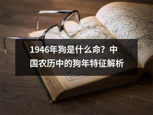 1946年狗是什么命？中国农历中的狗年特征解析