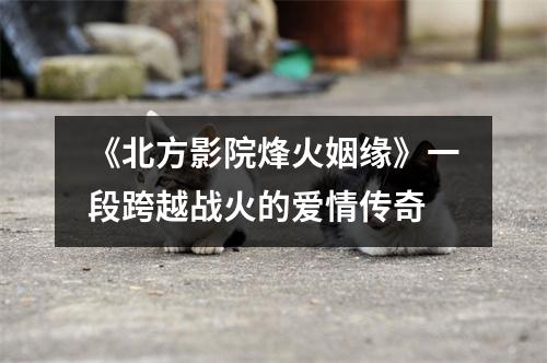 《北方影院烽火姻缘》一段跨越战火的爱情传奇