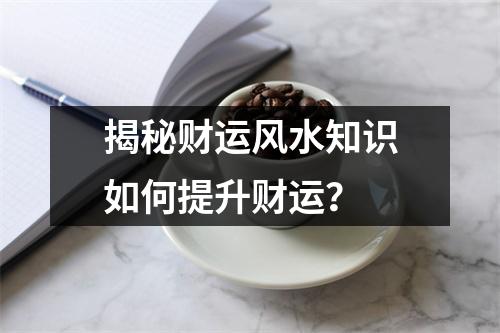 揭秘财运风水知识如何提升财运？