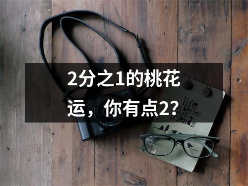 2分之1的桃花运，你有点2？