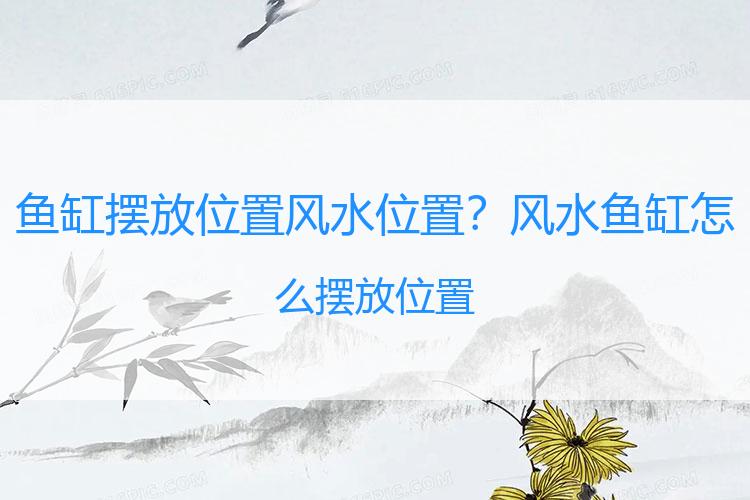 鱼缸摆放位置风水位置？风水鱼缸怎么摆放位置