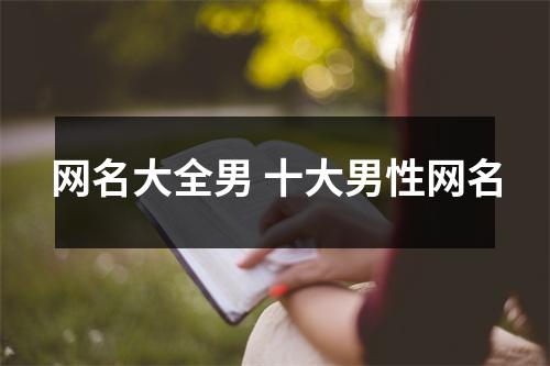 网名大全男 十大男性网名