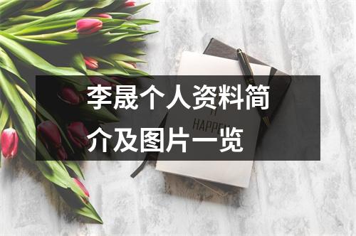 李晟个人资料简介及图片一览