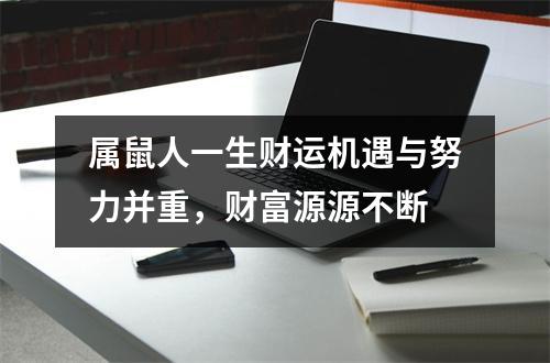 属鼠人一生财运机遇与努力并重，财富源源不断