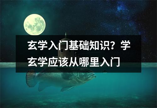 玄学入门基础知识？学玄学应该从哪里入门