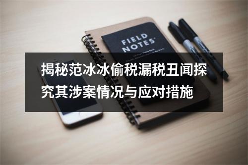 揭秘范冰冰偷税漏税丑闻探究其涉案情况与应对措施