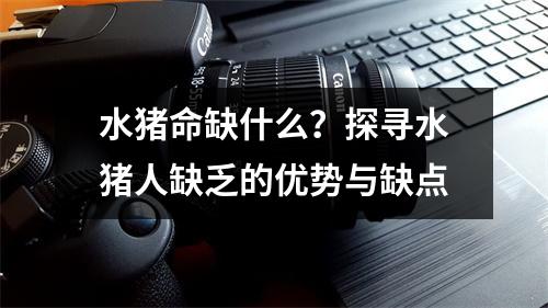 水猪命缺什么？探寻水猪人缺乏的优势与缺点