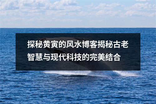 探秘黄寅的风水博客揭秘古老智慧与现代科技的完美结合