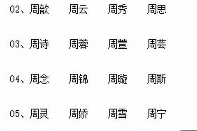 姓周的女孩名字唯美，周姓怎么起名好听