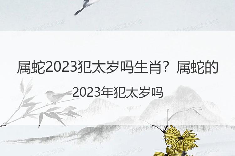 属蛇2023犯太岁吗生肖？属蛇的2023年犯太岁吗