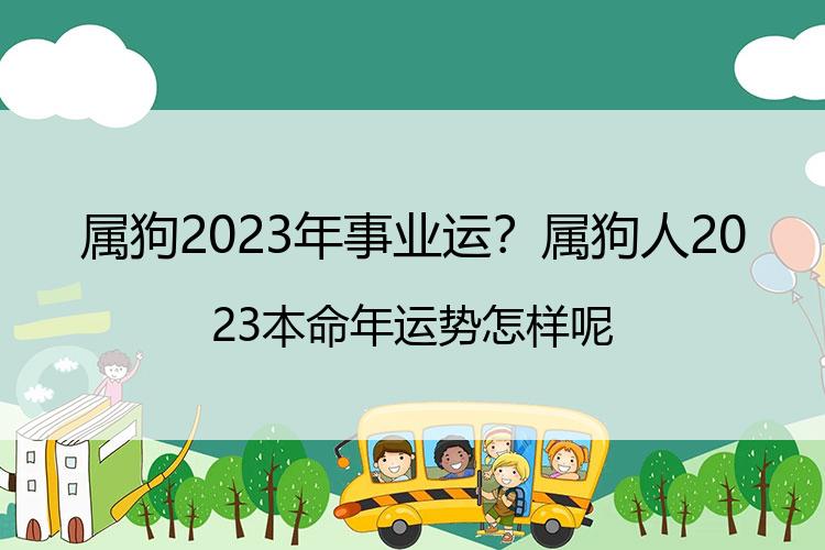 属狗2023年事业运？属狗人2023本命年运势怎样呢