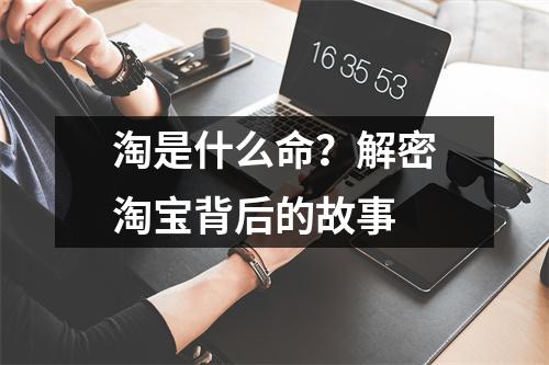 淘是什么命？解密淘宝背后的故事