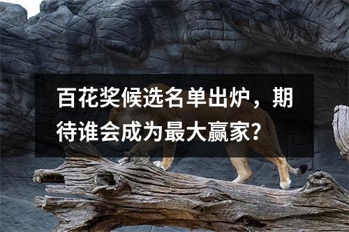 百花奖候选名单出炉，期待谁会成为最大赢家？