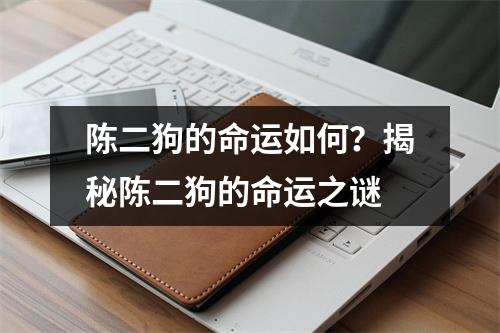 陈二狗的命运如何？揭秘陈二狗的命运之谜