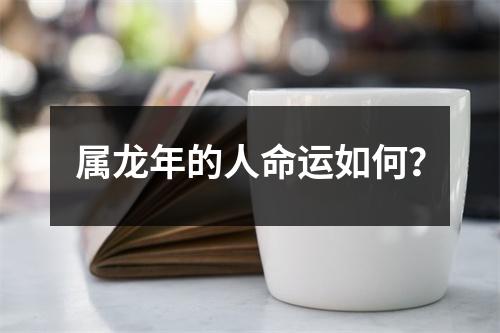 属龙年的人命运如何？