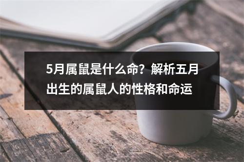 5月属鼠是什么命？解析五月出生的属鼠人的性格和命运