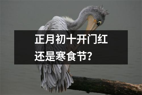 正月初十开门红还是寒食节？