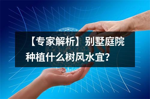 【专家解析】别墅庭院种植什么树风水宜？