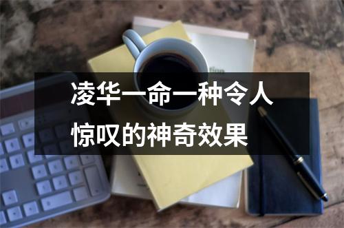 凌华一命一种令人惊叹的神奇效果