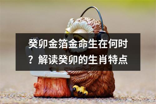 癸卯金箔金命生在何时？解读癸卯的生肖特点