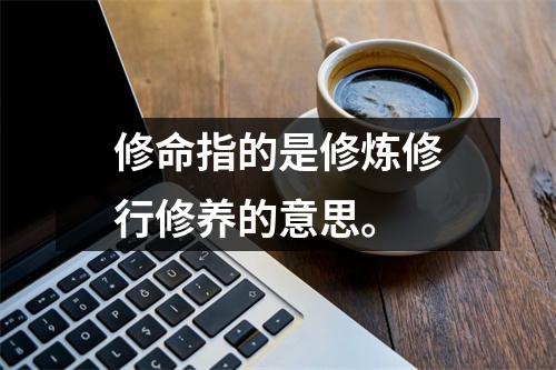 修命指的是修炼修行修养的意思。