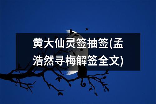 黄大仙灵签抽签