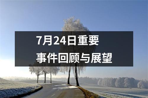 7月24日重要事件回顾与展望