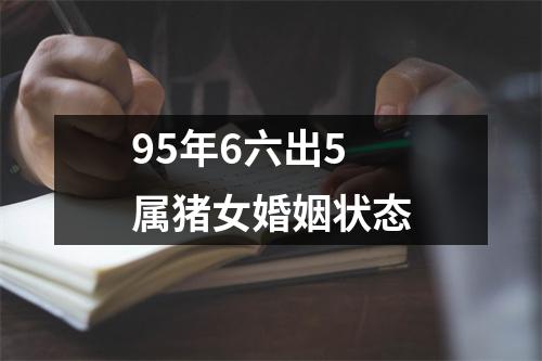 95年6六出5属猪女婚姻状态