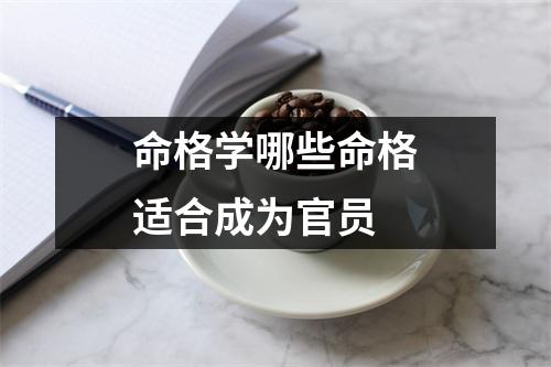 命格学哪些命格适合成为官员