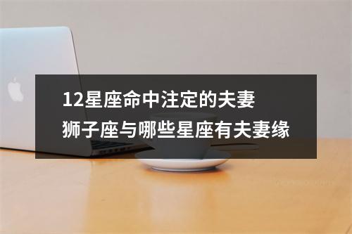 12星座命中注定的夫妻 狮子座与哪些星座有夫妻缘