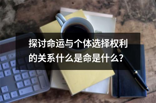 探讨命运与个体选择权利的关系什么是命是什么？