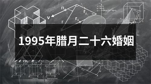 1995年腊月二十六婚姻