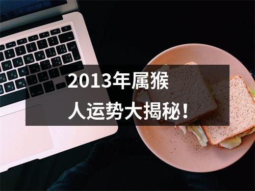 2013年属猴人运势大揭秘！