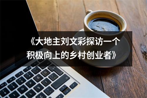 《大地主刘文彩探访一个积极向上的乡村创业者》
