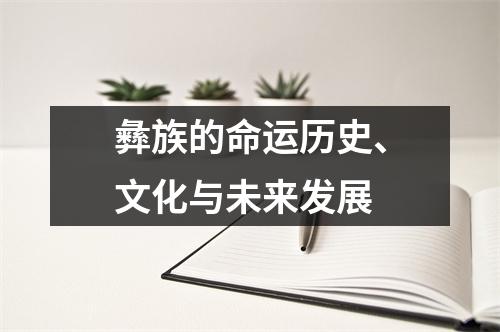 彝族的命运历史、文化与未来发展