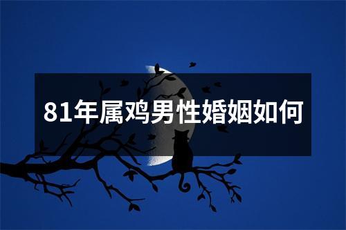81年属鸡男性婚姻如何