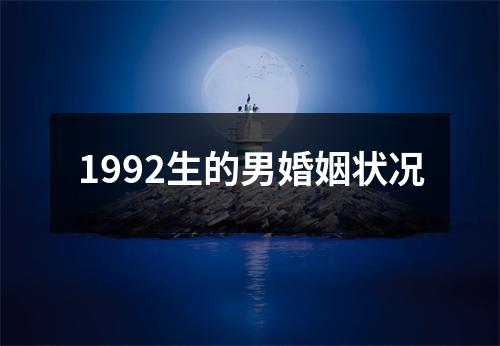 1992生的男婚姻状况