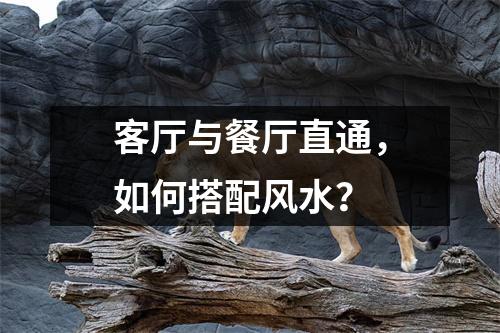 客厅与餐厅直通，如何搭配风水？