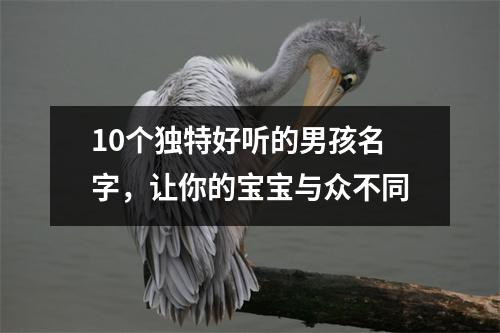 10个独特好听的男孩名字，让你的宝宝与众不同