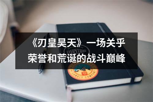 《刃皇昊天》一场关乎荣誉和荒诞的战斗巅峰