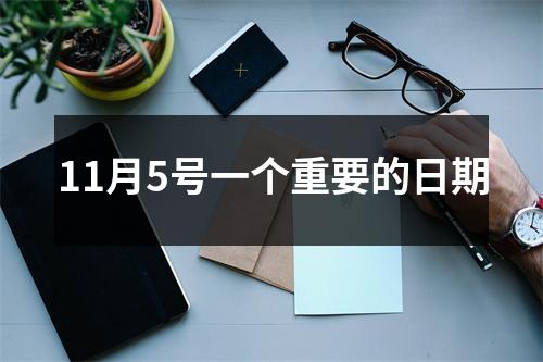 11月5号一个重要的日期